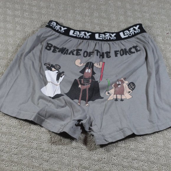Lazy One "Beware of the Force" Size Youth Medium Sleep Shorts - Picture 1 of 5
